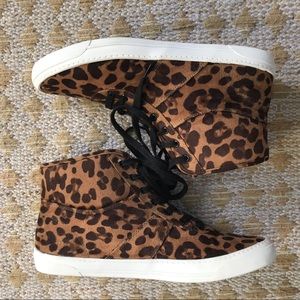 DV by Dolce Vita Serene Leopard High Top Sneaker